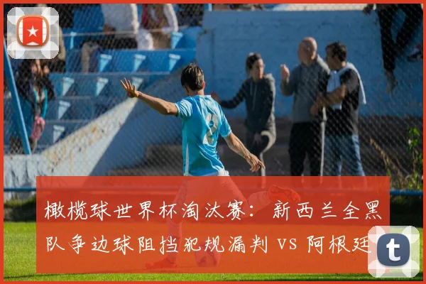 橄榄球世界杯淘汰赛:新西兰全黑队争边球阻挡犯规漏判 vs 阿根廷队同情况被罚直接任意球